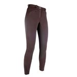 HKM Ratsastushousut kokopaikoilla, Basic Belmtex Grip Tummanruskea