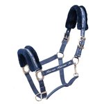Horse Comfort Nailonriimu teddypehmusteilla Tummansininen