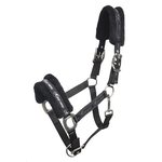 Horse Comfort Nailonriimu teddypehmusteilla Musta