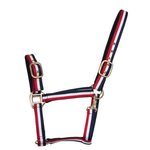 Horse Comfort Turvalta avattava nailonriimu toppauksin Sini/Puna/Valkoinen
