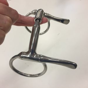 Vision cylinder trotting bit