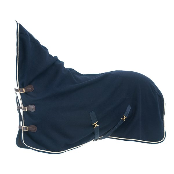 Wahlsten Luxus wool blanket full neck, horse comfort- blue