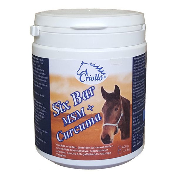 Criollo Six Bar MSM+Curcuma 500g