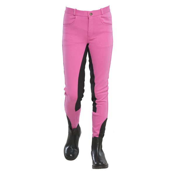 Horse Comfort Breeches with elastic leg, pink